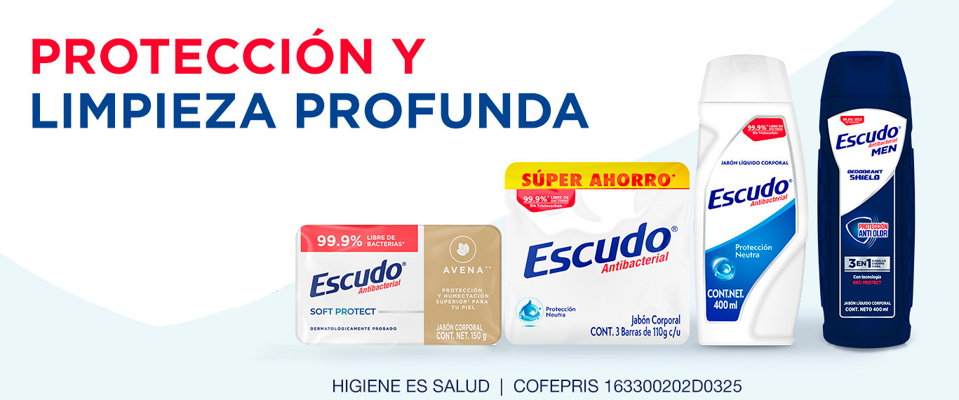 jabon antibacterial escudo